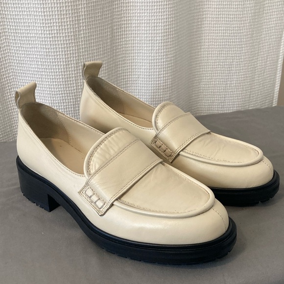 Aeyde Shoes - AEYDE Ruth Loafers - Creamy Leather Chunky Lugsole Size 8 NEW